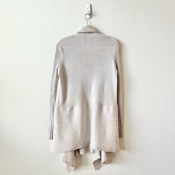 AllSaints Keld Long Sleeve Cardigan in Cream Size Medium - Picture 4 of 9